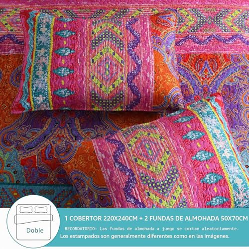 Colcha boho versátil de 220x240 cm perfecta para usar como funda de sofá 4