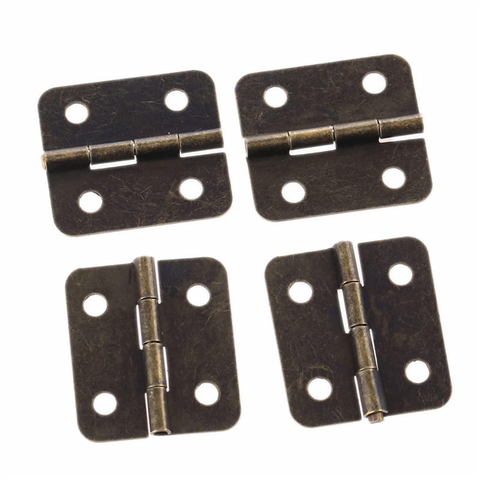Nvsfzgiyg One Color Hinge, 12Pcs Furniture Jewelry Wood Box Cabinet Drawer Butt Decorative For 3626Mm