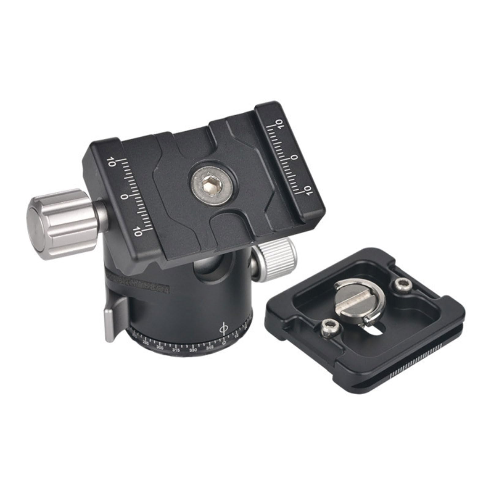 GOWENIC Testa a Sfera per Treppiede, Sgancio Rapido con una Sola Mano, capacità di Carico Impressionante, per Fotografia di Viaggio con Monopiede per Fotocamera DSLR Mirrorless