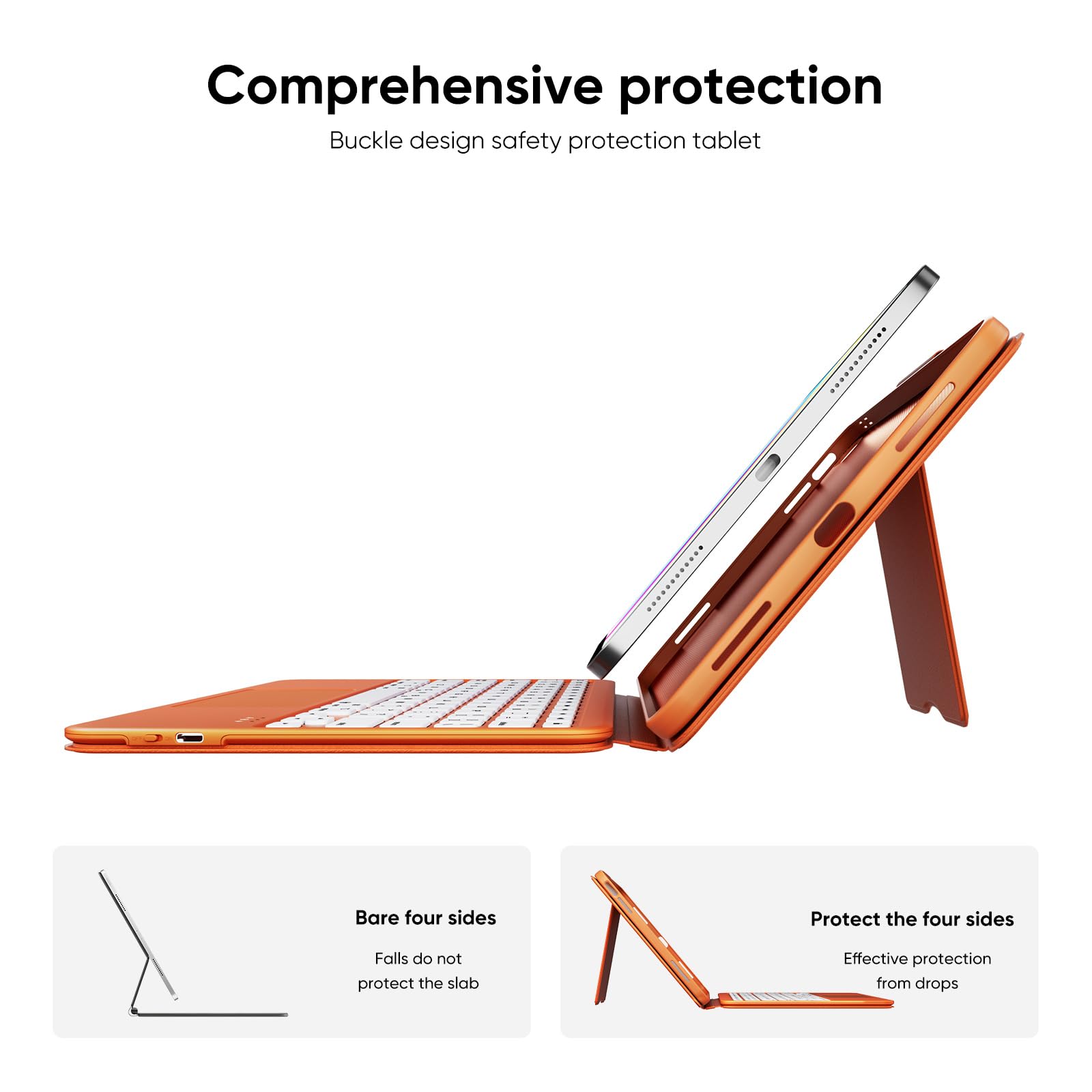 Amazon.co.jp: PAUL B iPad 第11世代/第10世代用ケース キーボード付き