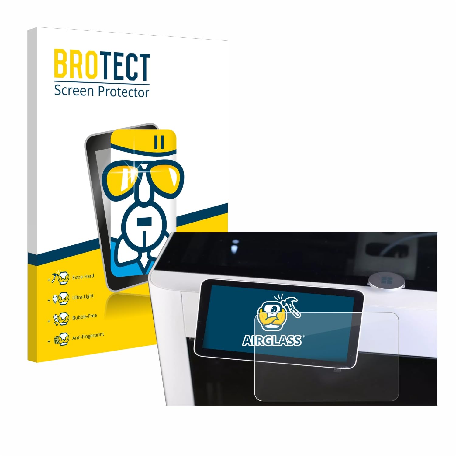Glass Screen Protector Film Compatible with Bambu Lab X1-Carbon 3D Printer - Glass-Foil 9H Protection [Scratch Resistant, High Clarity]