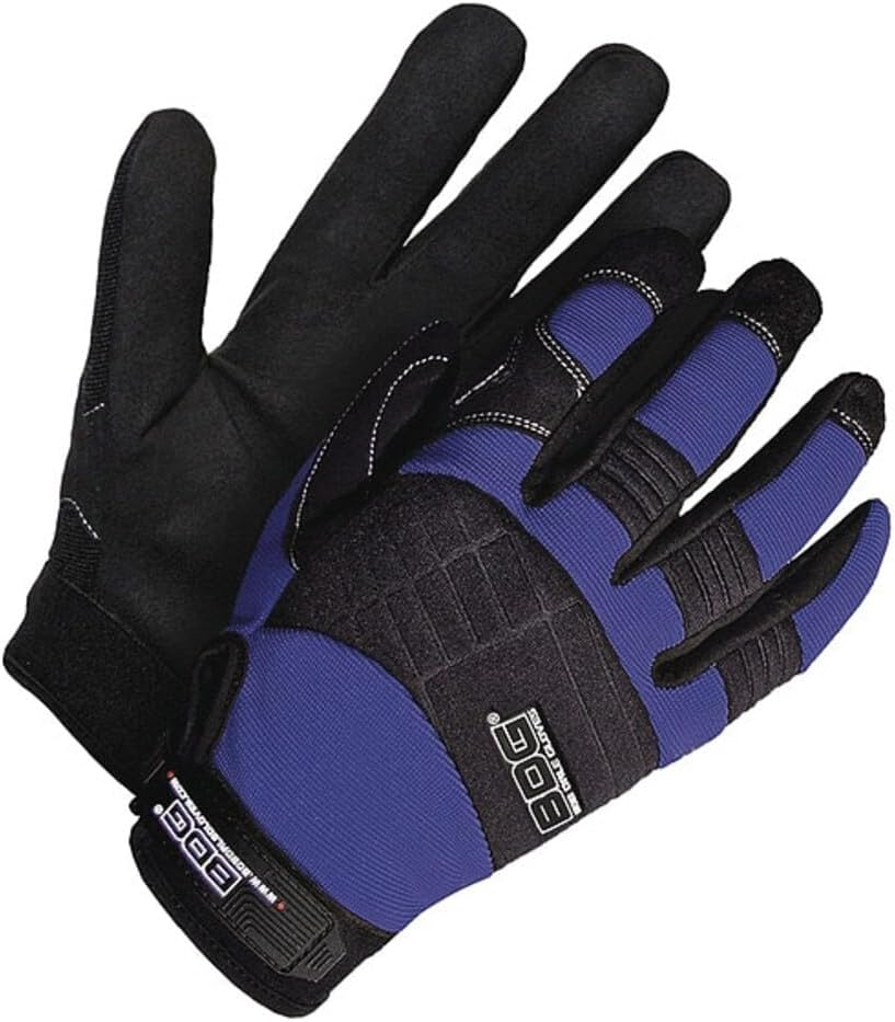Bob Dale Gloves 20110603NXL Mechanics Glove Synthetic Leather Navy Blue/Black,