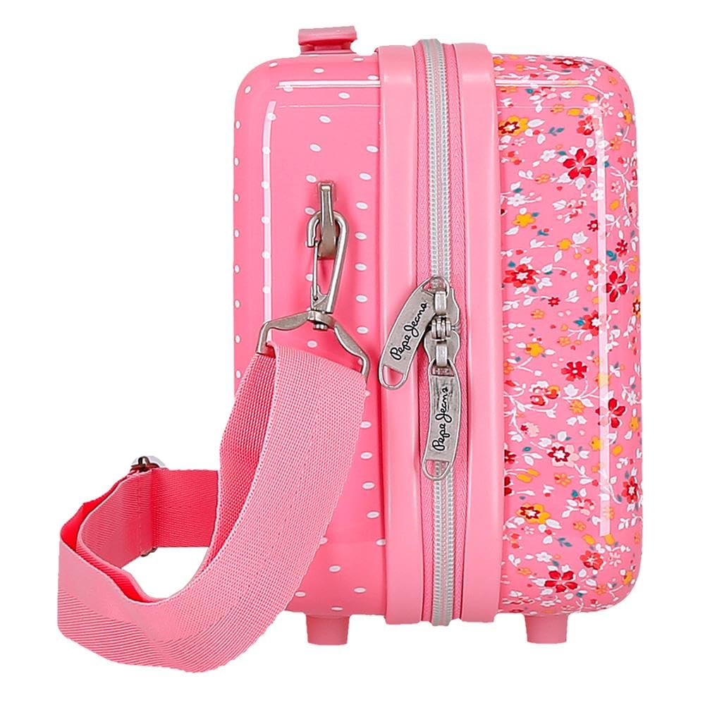 Pepe Jeans Alenka Rosa Nececer Adaptable Rosa 29x21x15 cms Rígido ABS 9,14L 0,83 kgs by Joumma Bags