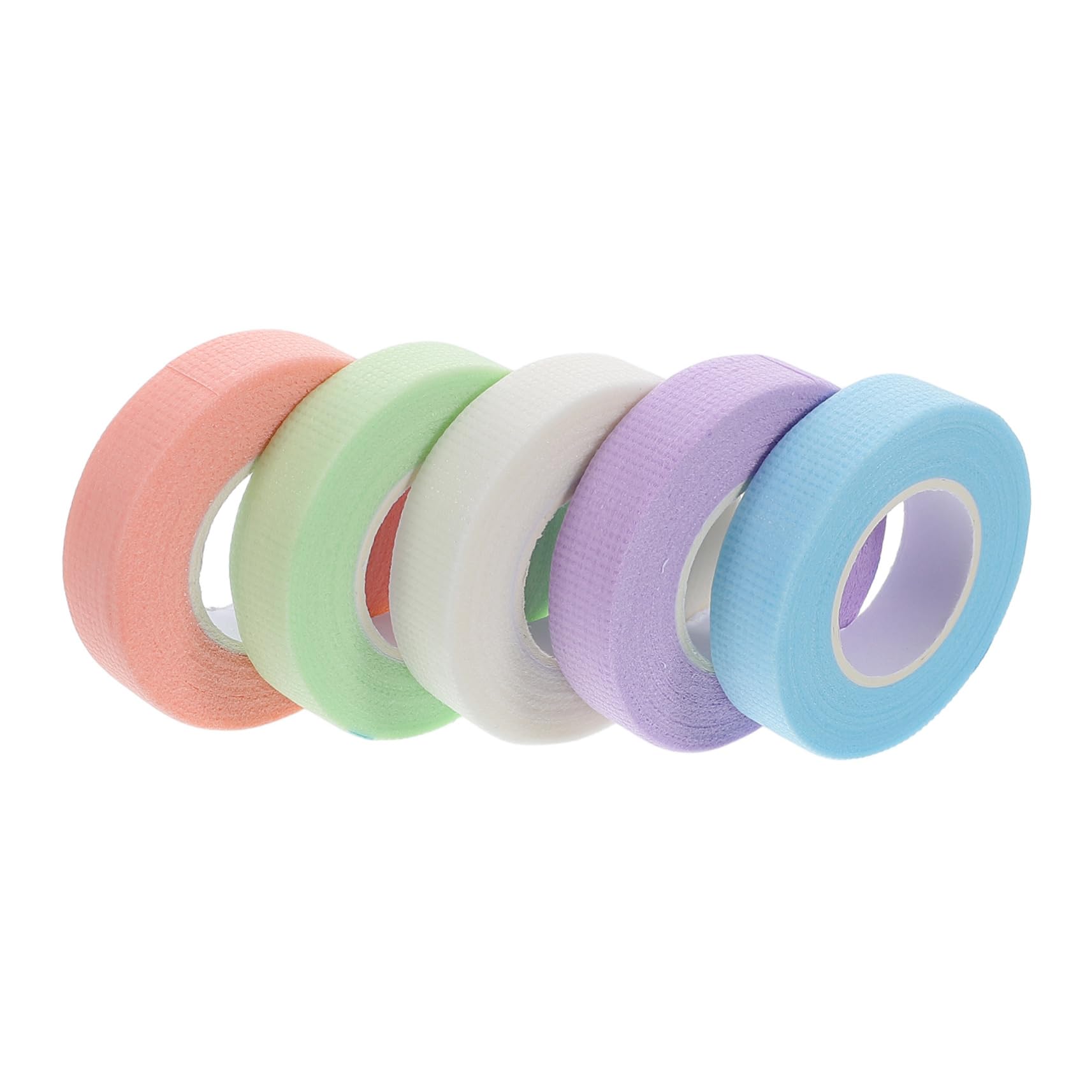 IWOWHERO 5pcs False Lashes Tape Soft Breathable for Sensitive Skin Professional Eyelash Adhesive for Upper Lower Lashes
