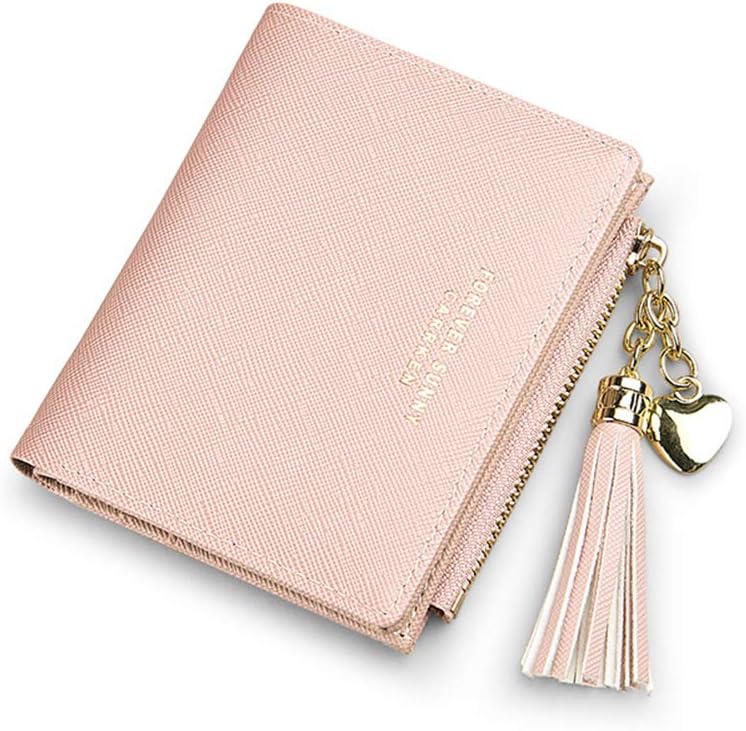Valentoria Womens Wallet Cute Elegant Long Slim Card Holder Case Minimalist Coin Purse Thin Tassels Zip Clutch Wallets for Girls Ladies image 5