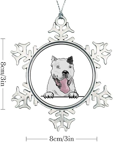 Miniatura 6 de Dogo Argentino Mastín argentino - Adorno de Navidad para niños, acuarela, mirando a perro, mamá, mascota, decoración de árbol de Navidad, recuerdo