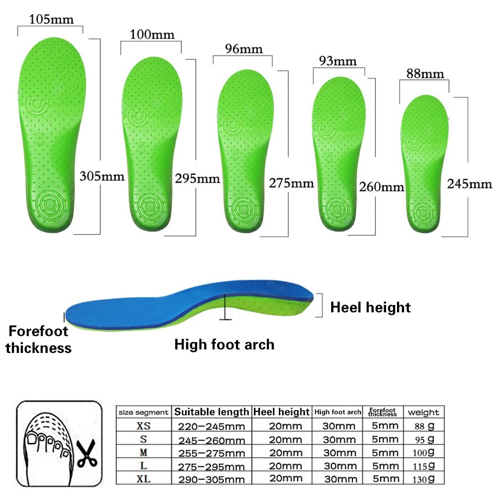 Wygwlg Orthopädische Einlagen für Männer und Frauen, 2 Paar Bequeme orthopädische O/X-Beineinlagen Ferseneinlagen Korrektur von Pronation, Supination, Medial, Lateral (Size : XL)