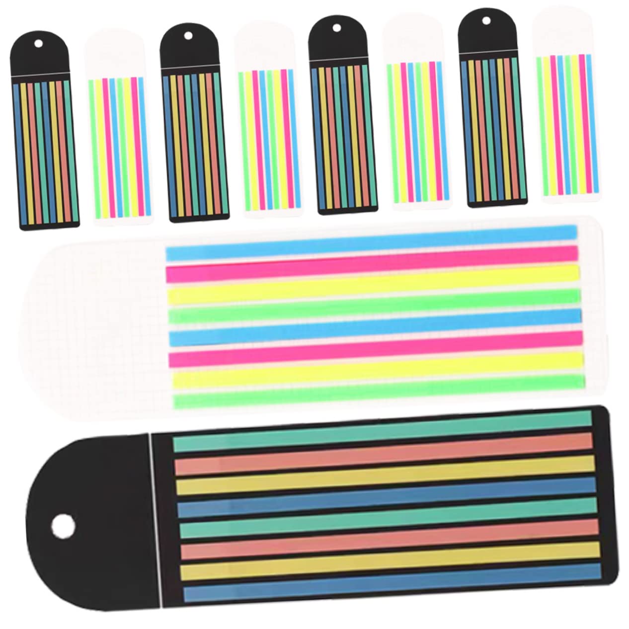 2 Sätze Schlanke Haftnotiz Pastellmarker Textmarkerstreifen Lesen Highlighter Strips Farbige Markierung Tragbarer Seitenmarker Klebrige Seitenflags Das Haustier 10 Blatt * 2 SHINEOFI
