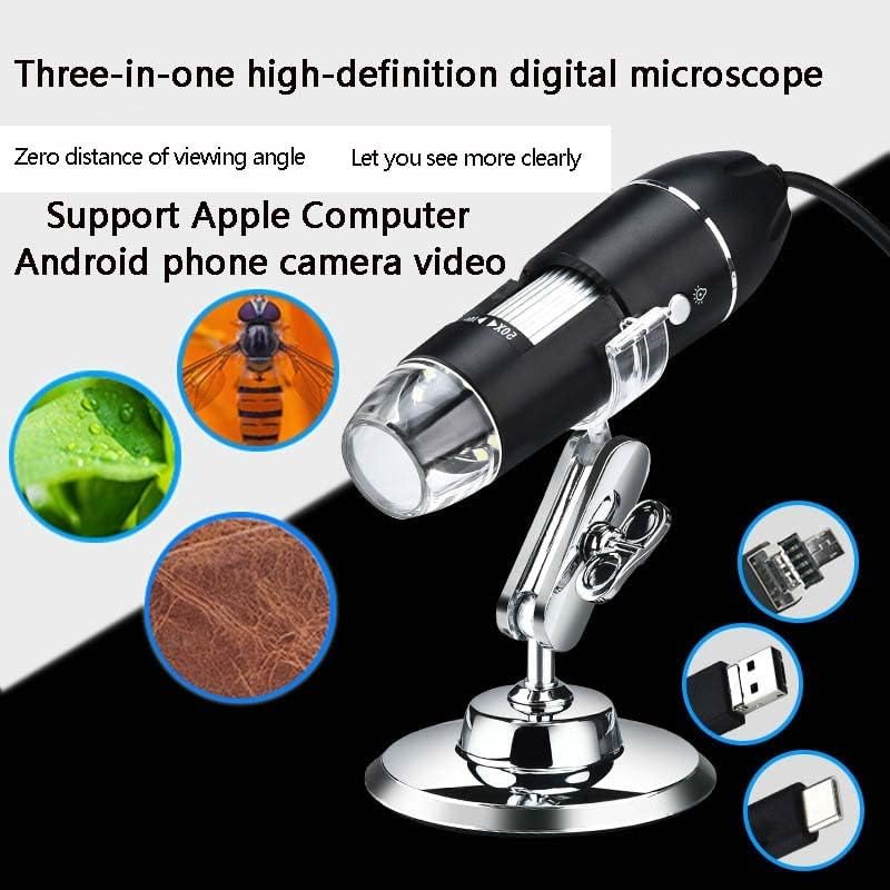 実験用顕微鏡スライド 1つの顕微鏡で1000倍 USB携帯性生物学的電子顕微鏡 顕微鏡部品(Without stand)
