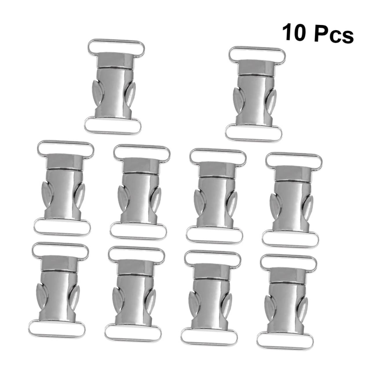 Operitacx 30piezas Hebillas De Lateral De Plata Hebillas De Seguridad Para Cinturones Pulseras y Accesorios De Paracaídas y Mochilas