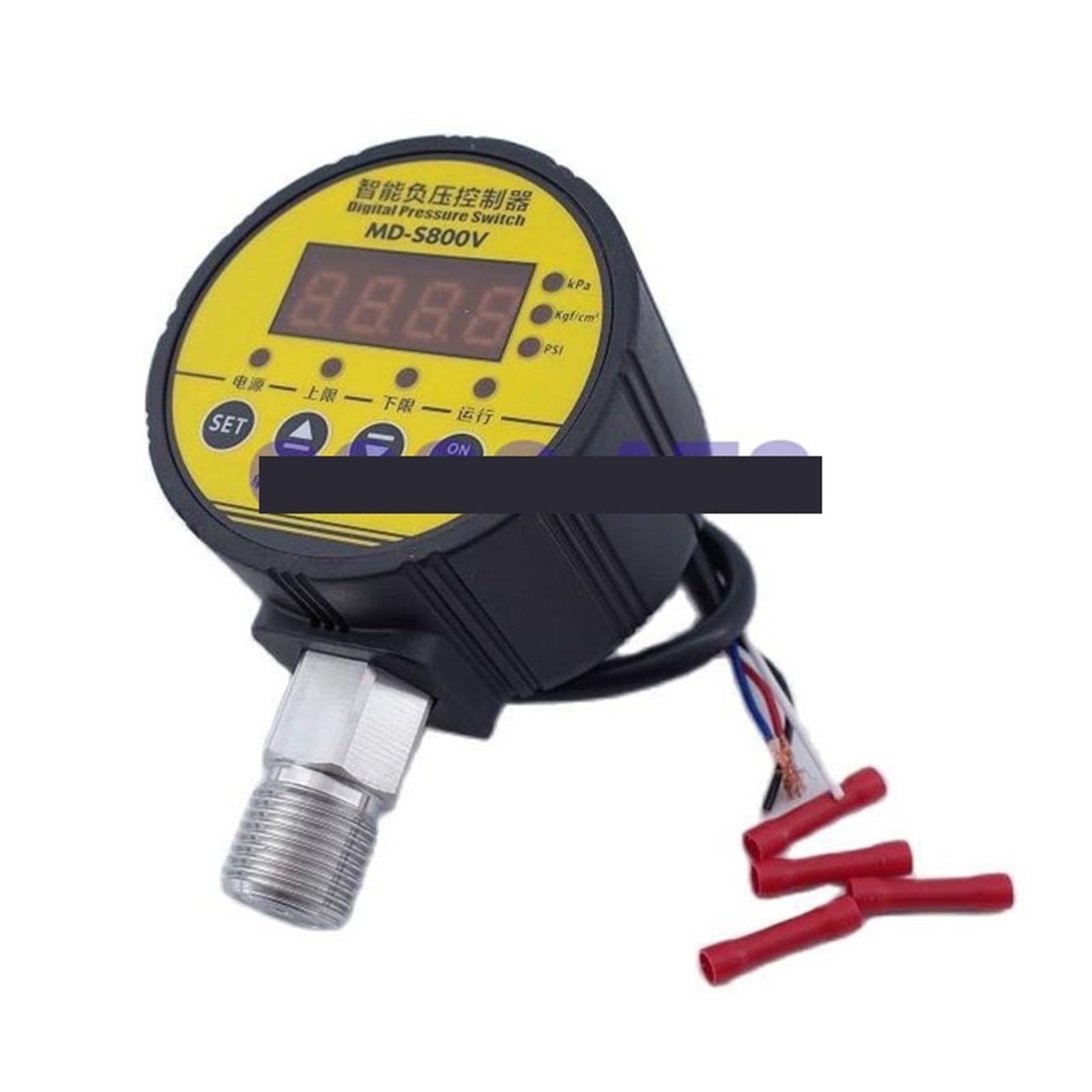 Regulador de presión, Controlador de presión intelinte MD-S910, manómetro digital electrónico, interruptor de compresor de aire, manómetro de vacío de presión de agua(0-1MPA 10KG)