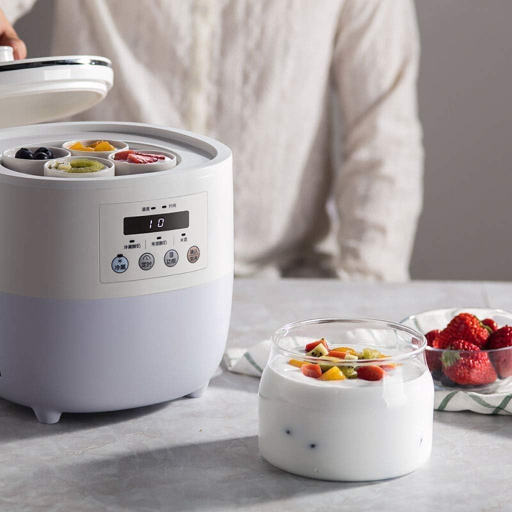 Yogurt machine,Automatic Digital Yogurt Maker Machine with Set Temperature Reusable Glass Jars Lids for Instant Storage