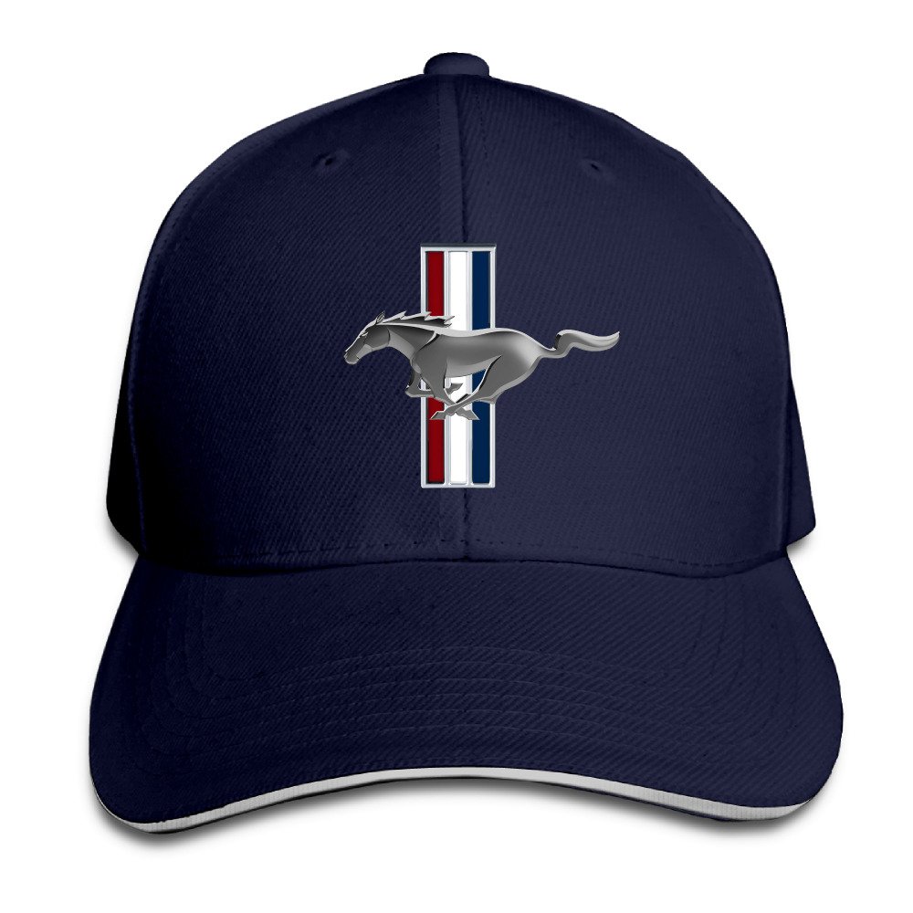 Senben Unisex Ford Mustang Adjustable Snapback Hip-hop Baseball Cap Navy Apparel