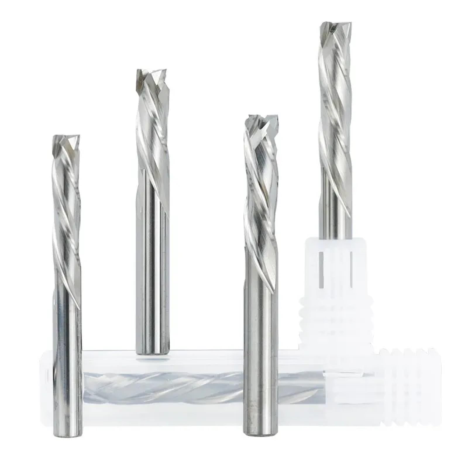 Frez CNC 3 flet do góry i w dół rzeźbiony frez z węglików spiekanych do cięcia metalu aluminium, 6x6x32x70