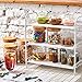 EZOWare 3-Tier Counter top Standing Rack, Kitchen Bathroom Mesh Storage Organizer Shelves - White
