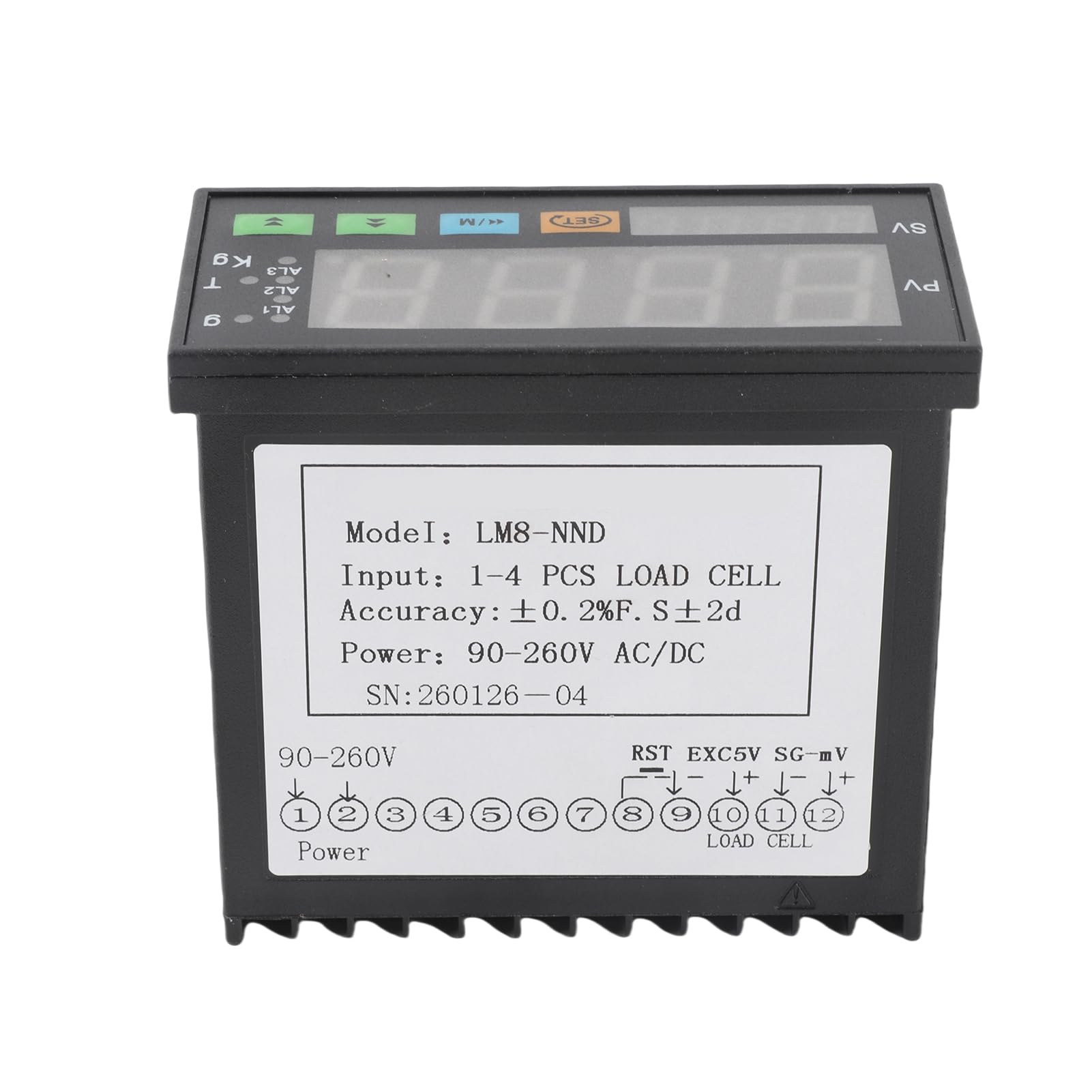 HUIOP Compteur de pesée à LED Indicateur numérique de cellules de de Pesage d'affichage à LED de Digital 1~4 entrées de signaux de cellules de