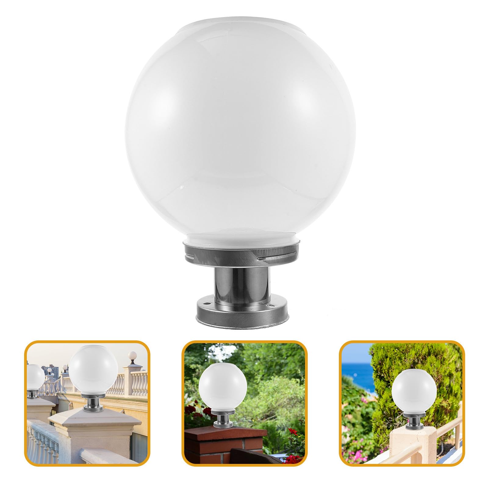 Lámpara Solar de Bola de Color Claro para Exteriores Protección, Luz Ambiental para Pared y Jardín, Fabricada en Plástico Resistente para Iluminación Saludable
