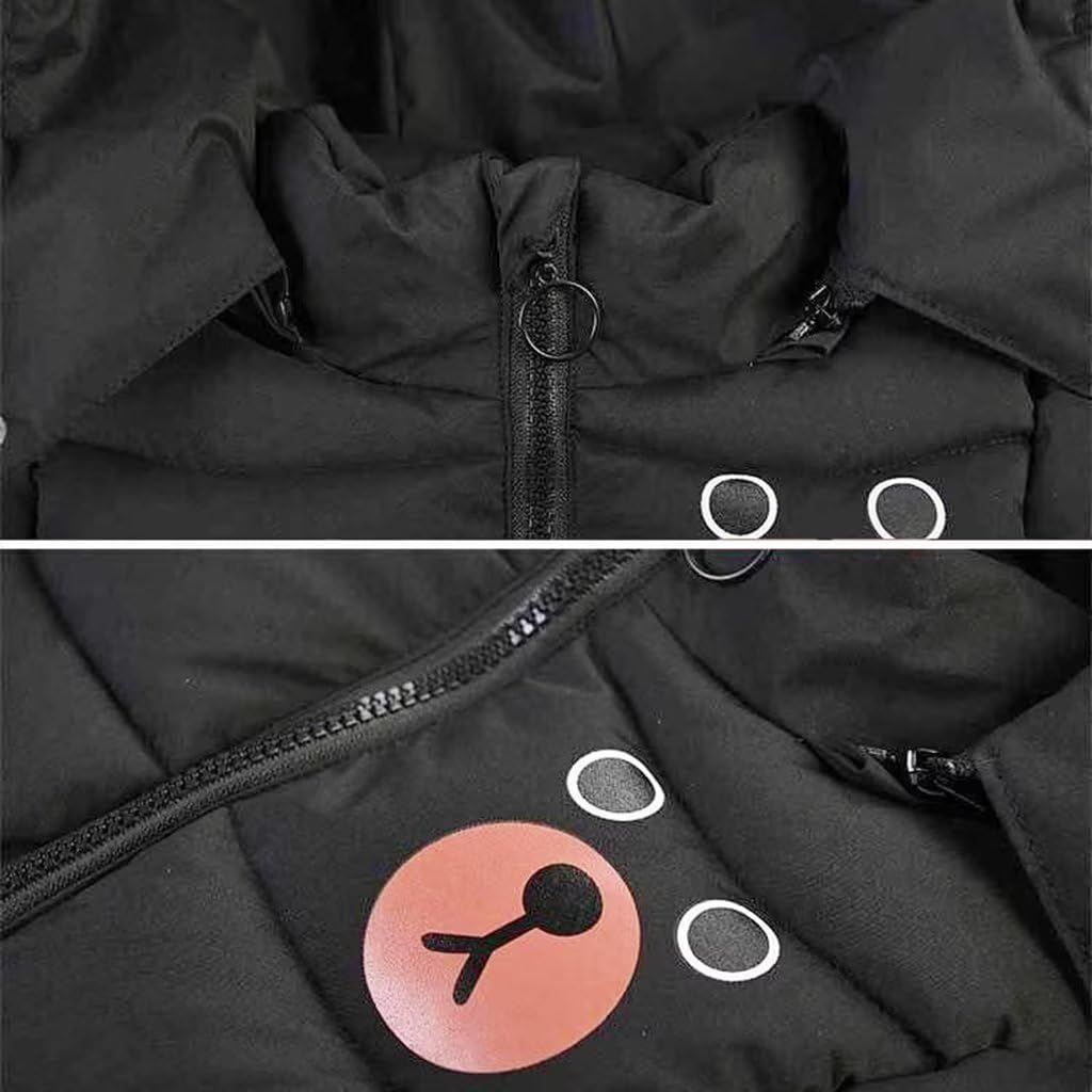 linboo Jungen Winterjacke Kinder Warme Wintermantel mit Kapuze Verdickte Jacke Blouson Winddicht Winter Kapuzenparka