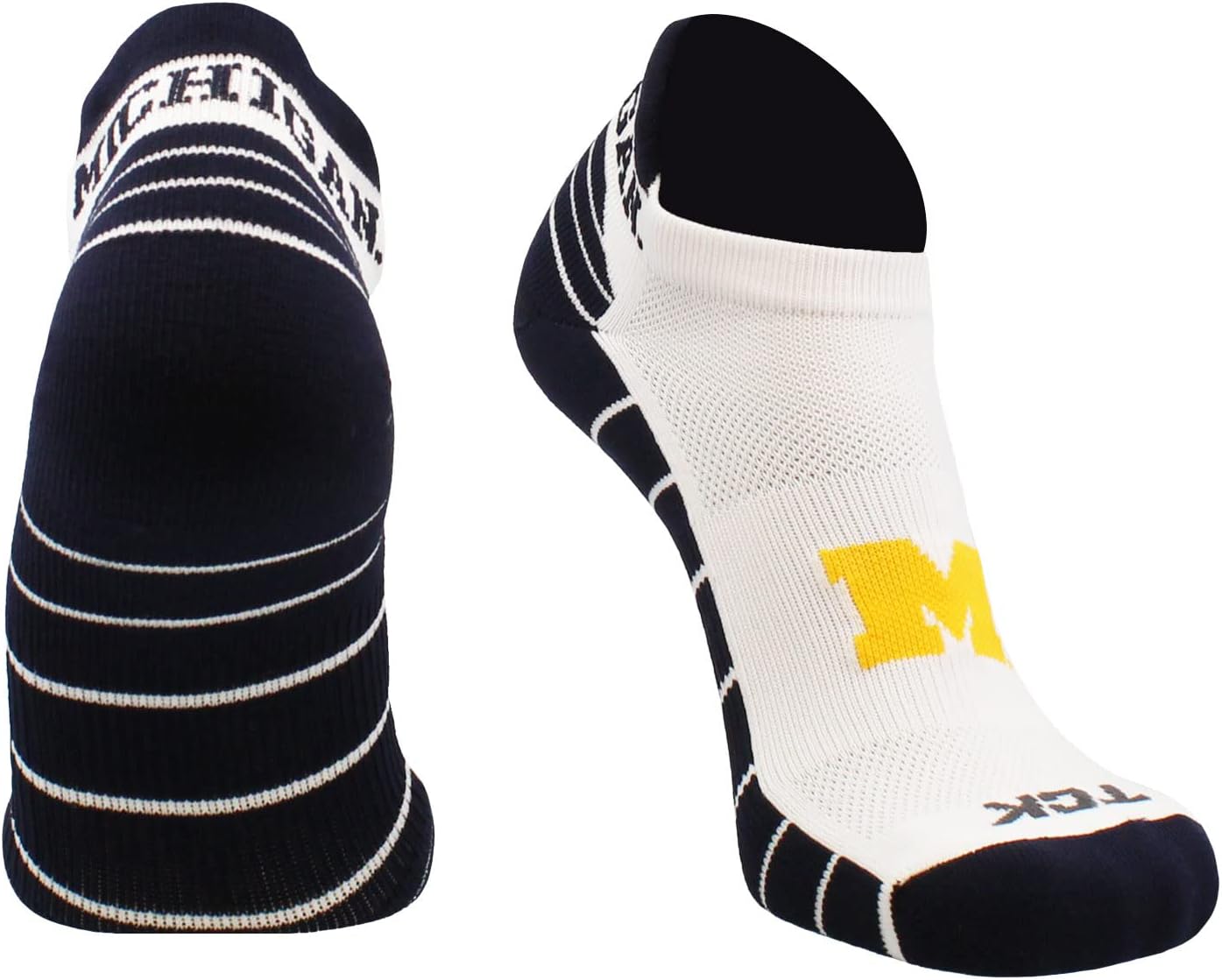 TCK NCAA No Show Socks Men's & Women's | Running Golf Ankle Sock | Licensed College Fan Gameday Apparel Merchandise Gear