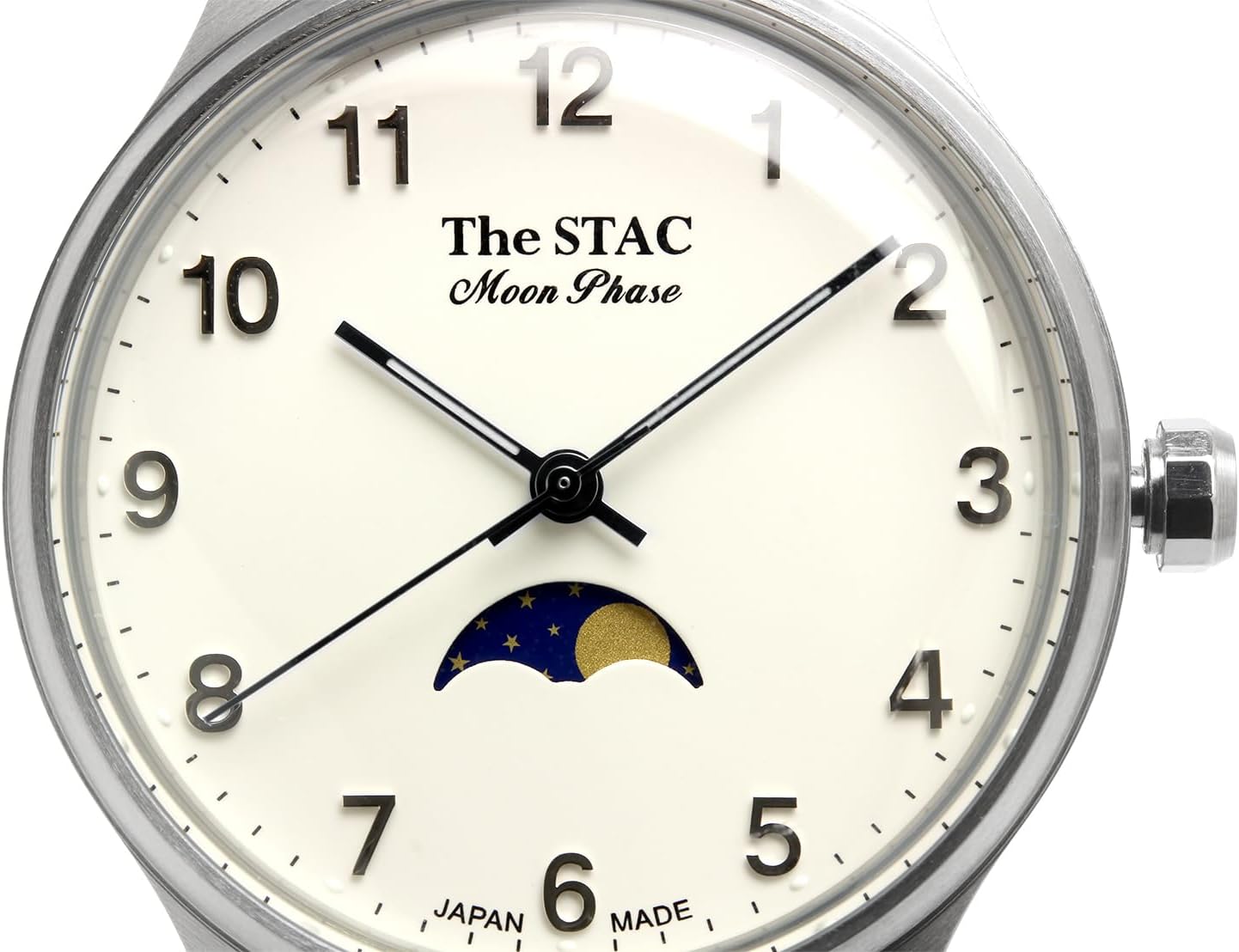 [ザ・スタック] The STAC 日本製 腕時計 ウォッチ Authentic Round クラシック メンズ レディース (シルバー×ブラック) ザ・スタック] The STAC 日本製 国産 腕時計 ウォッチ 36mm