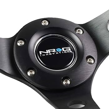 NRG Innovations RST-006BK 350mm ステアリング Amazon.com: NRG Innovations RST-006BK Reinforced Steering