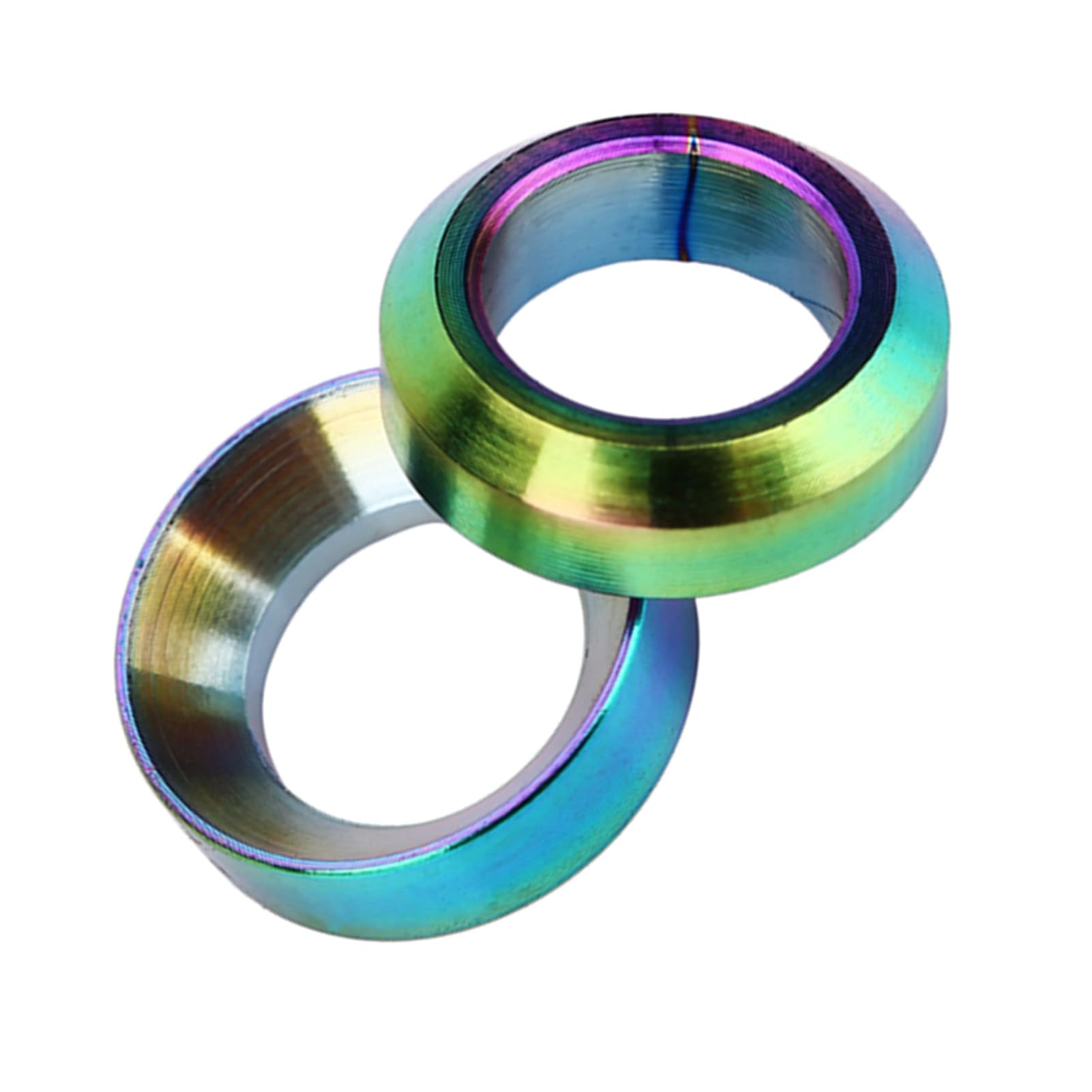 Zerone 4Pcs TC4 Brake Caliper Gasket Spacer, Mini Design, Solid Structure, Vacuum Nitride Coating, Concave Convex Design, Fits Brake Caliper Better, Great for Mountain