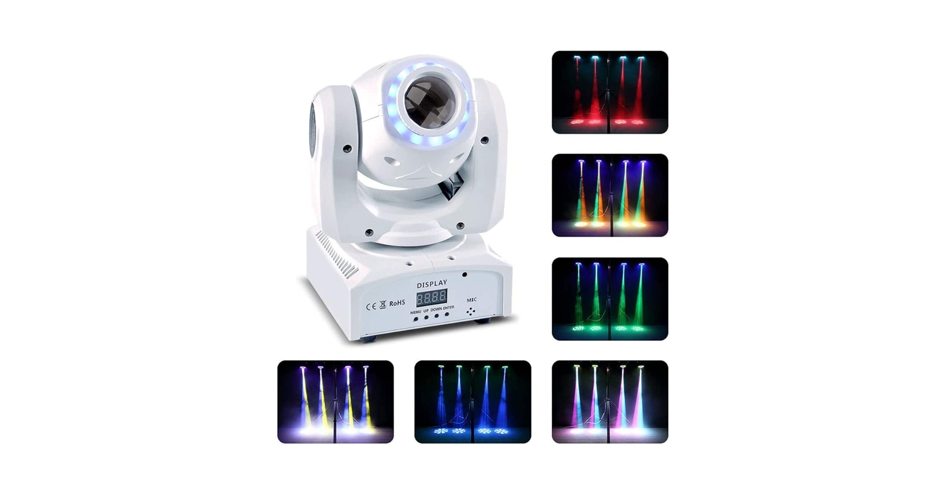 Amazon | U`King 60W ムービングライト DMX512 ステージ ライト