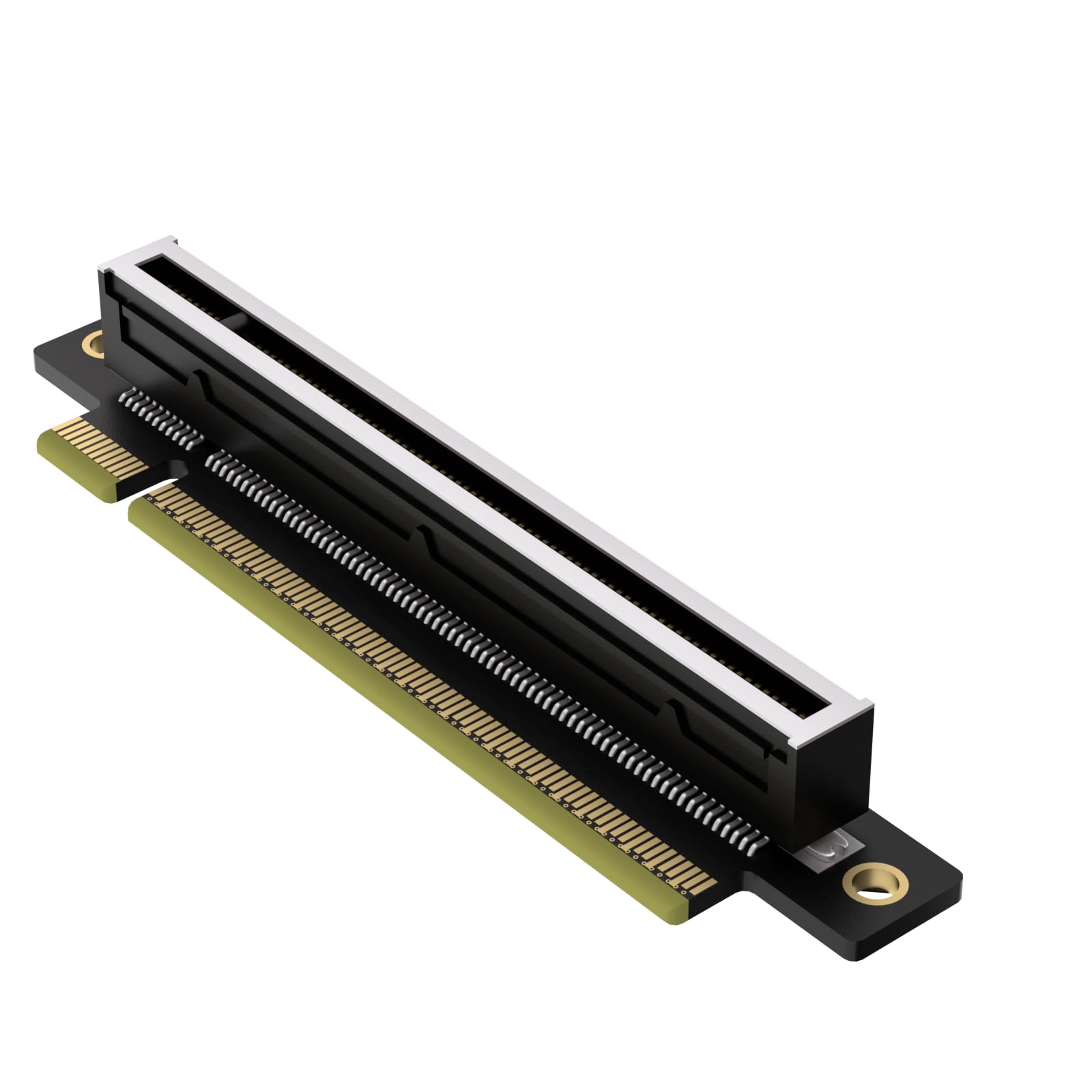 GLOTRENDS PA17 PCIe 5.0 X16 Carte Adaptateur, Angle Gauche et Profil Bas pour Installation dans Un Serveur 1U/2U