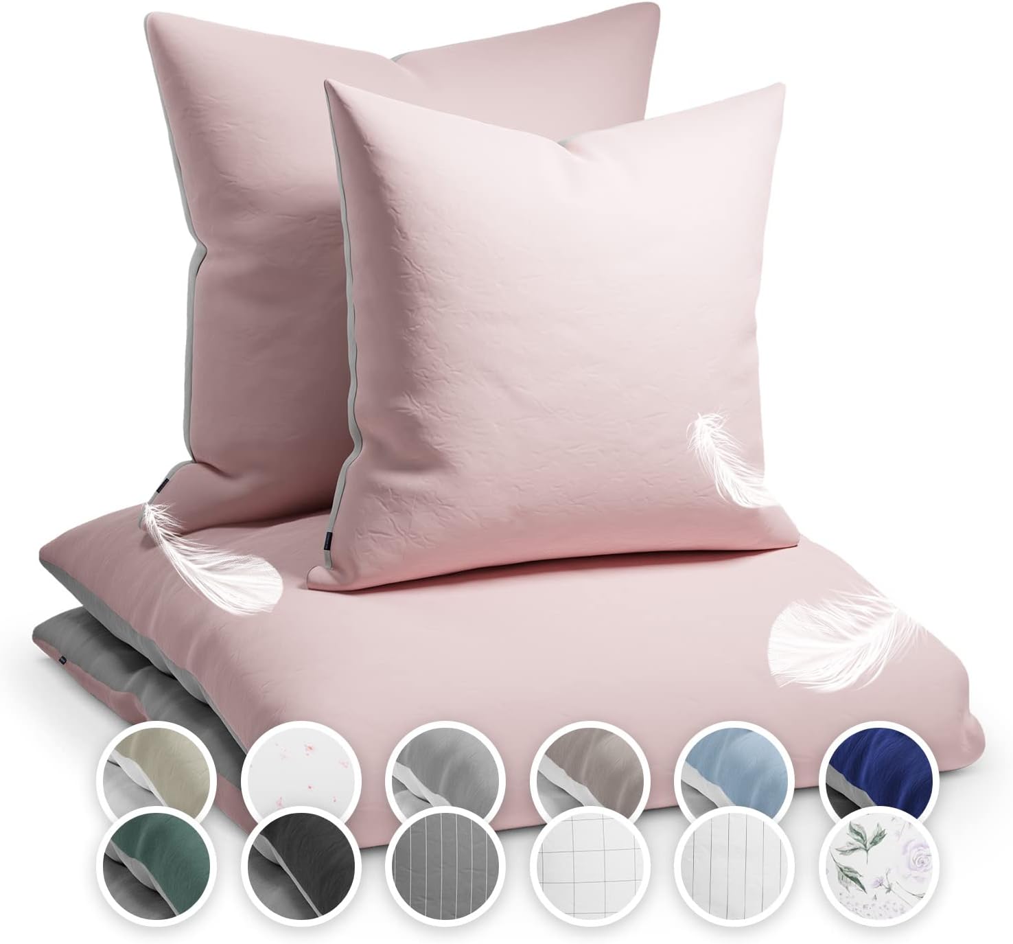 sleepwise Soft Wonder Double Duvet Cover Set, OEKO-TEX® Microfibre Fleece Bedding & Linen, Machine Washable, Breathable, Antistatic, Hypoallergenic Double Duvet Set with Two Pillowcases, 200x200