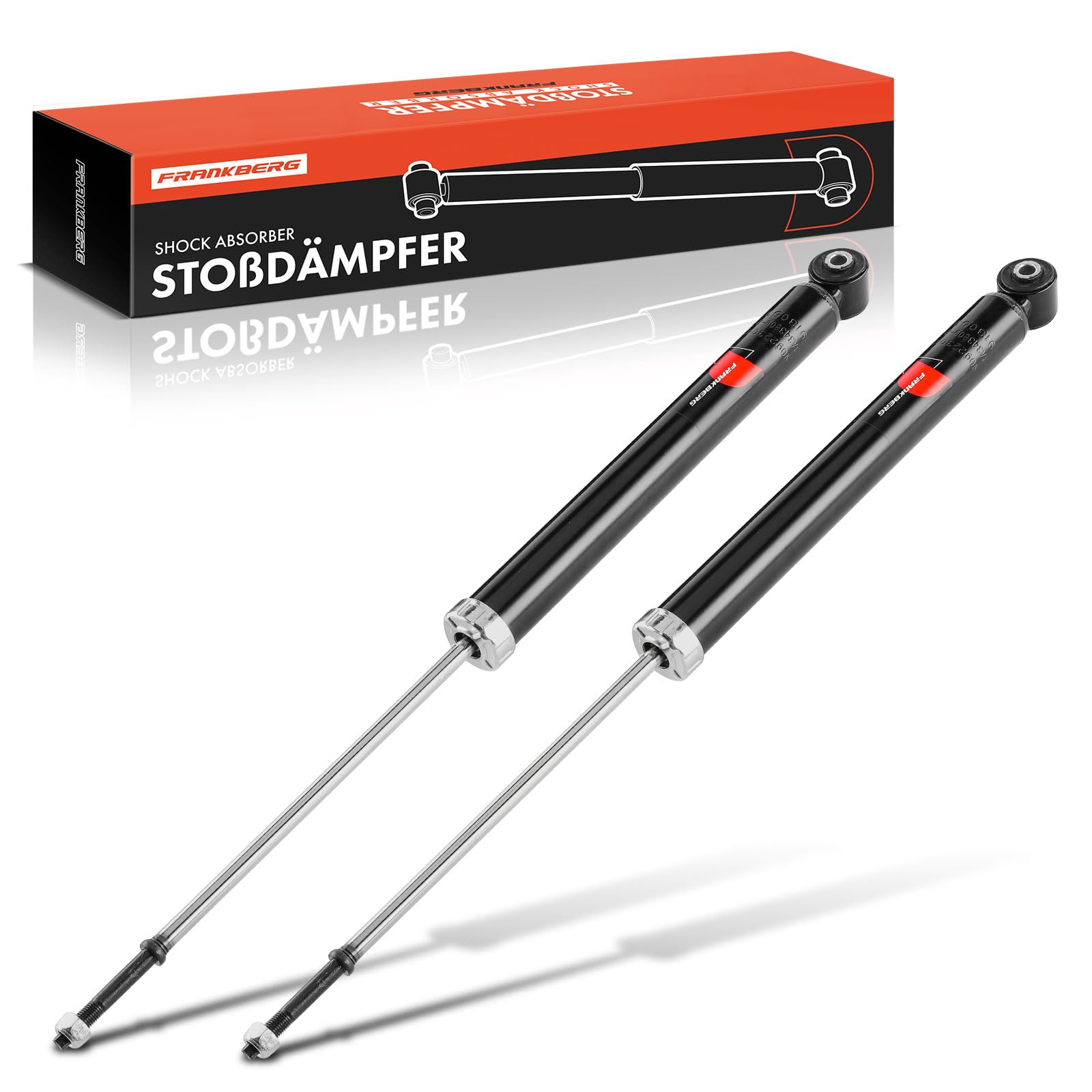 Frankberg 2 ammortizzatori posteriori da 621 mm a pressione di gas 343809 | Compatibile con: Yaris P13, Yaris Box/Hatchback P13, Yaris P9, Charade VIII
