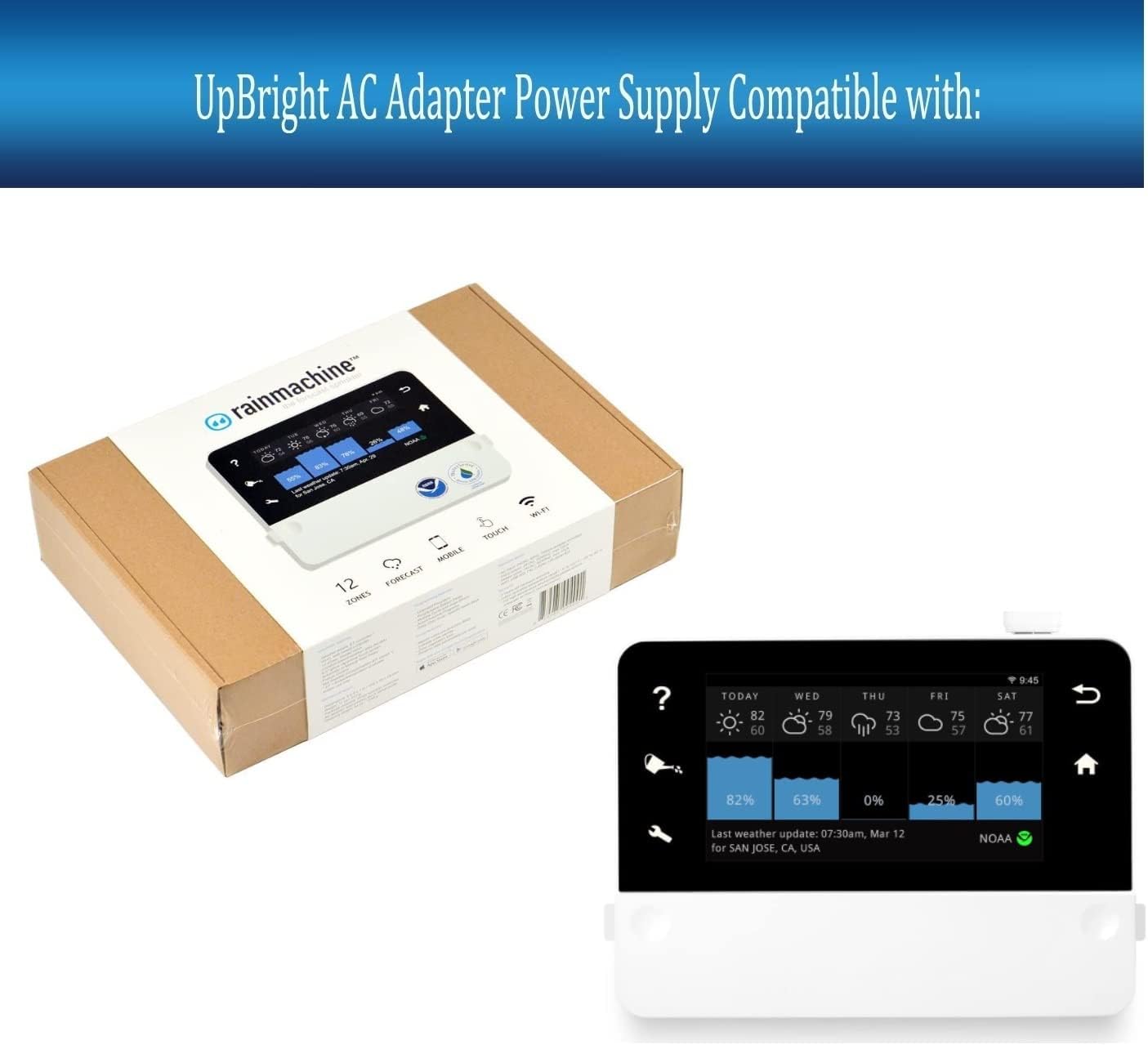 UpBright AC Adapter for RainMachine Touch HD-12 - Image 3