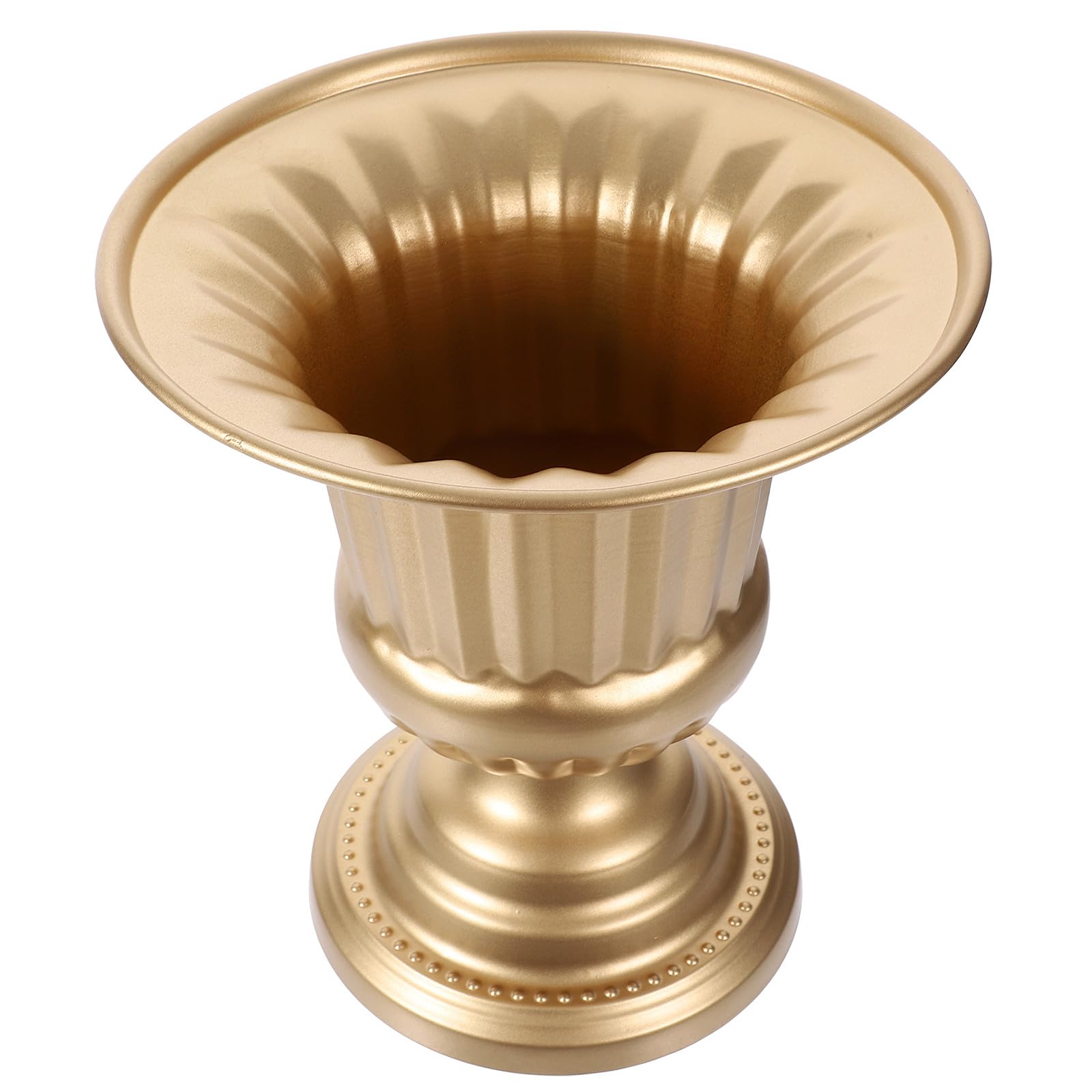 ARTIBETTER Goldene Vintage Metall Blumenvase Tischdeko Blumenhalter Eisen Blumentopf für Wohnraum und Hochzeitsfeier