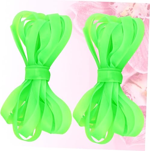 Miniatura 7 de Cabilock 2PCS Elastic Thickened Wide Skipping Rope Green Stretchy Jumping Bands for Extracurricular Fitness Equipment for Home and School Sports
