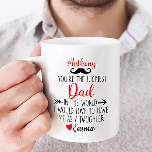 Miniatura 14 de Tazas personalizadas para papá, tazas con fotos personalizadas, taza del día del padre, regalos para papá, taza de café personalizada para papá