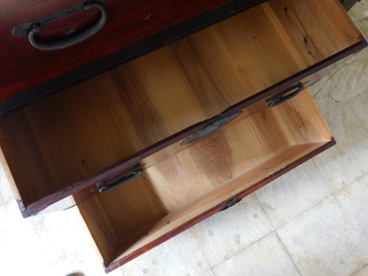 Amazon.co.jp: 前欅仙台地方重ね時代箪笥鍵付きHK-a-03418仙台箪笥