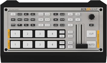 BZBGEAR 4-Channel 1080P FHD Live Streaming HDMI Mini Switcher Mixer with HDMI/USB-C Output - BG-HDVS42U