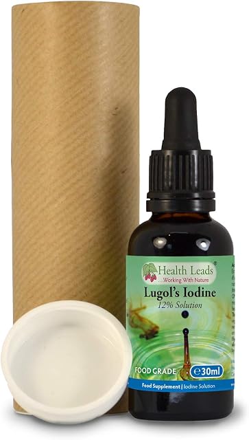 Lugols 12% Iodine Solution, High Strength, True 12% Liquid Formulation, Bulb Pipette for Easy & Accurate Dispensing, Formulated & Made in Wales (30ml)