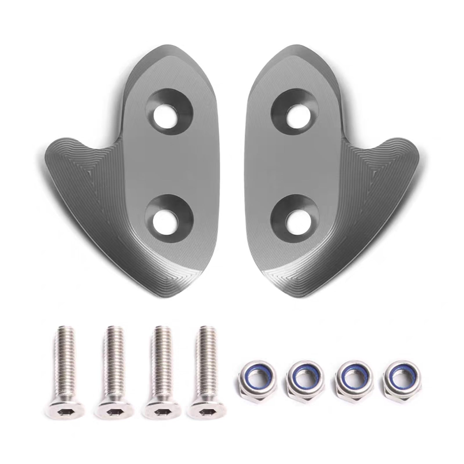 Fairing Mirror Block Off Plates for Yamaha YZF-r1 Yzf-r1m YZF R1 R1m 2015 2016 2017 2018 2019 Motorcycle Mirror Delete Plates Mounting Screws(Bb)