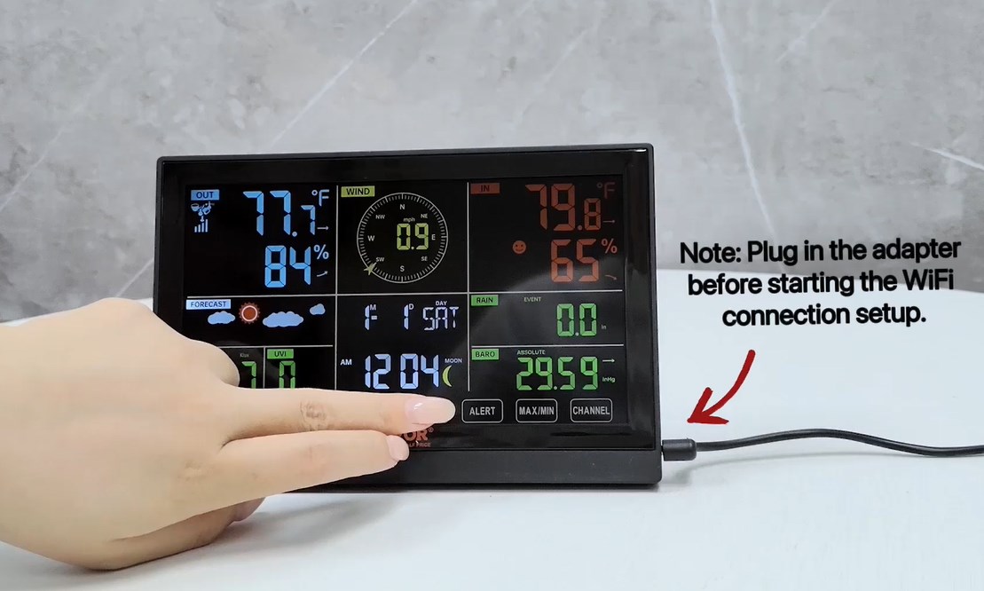 Interfaz de la app conectada a la estación SucceBuy