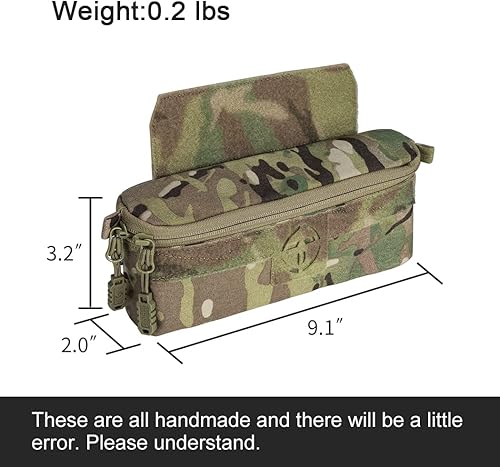 Miniatura 6 de TOPTACPRO Bolsa táctica de descarga para administración, bolsa organizadora de herramientas multiticamo para JPC, CPC, AVS, chaleco Airsoft