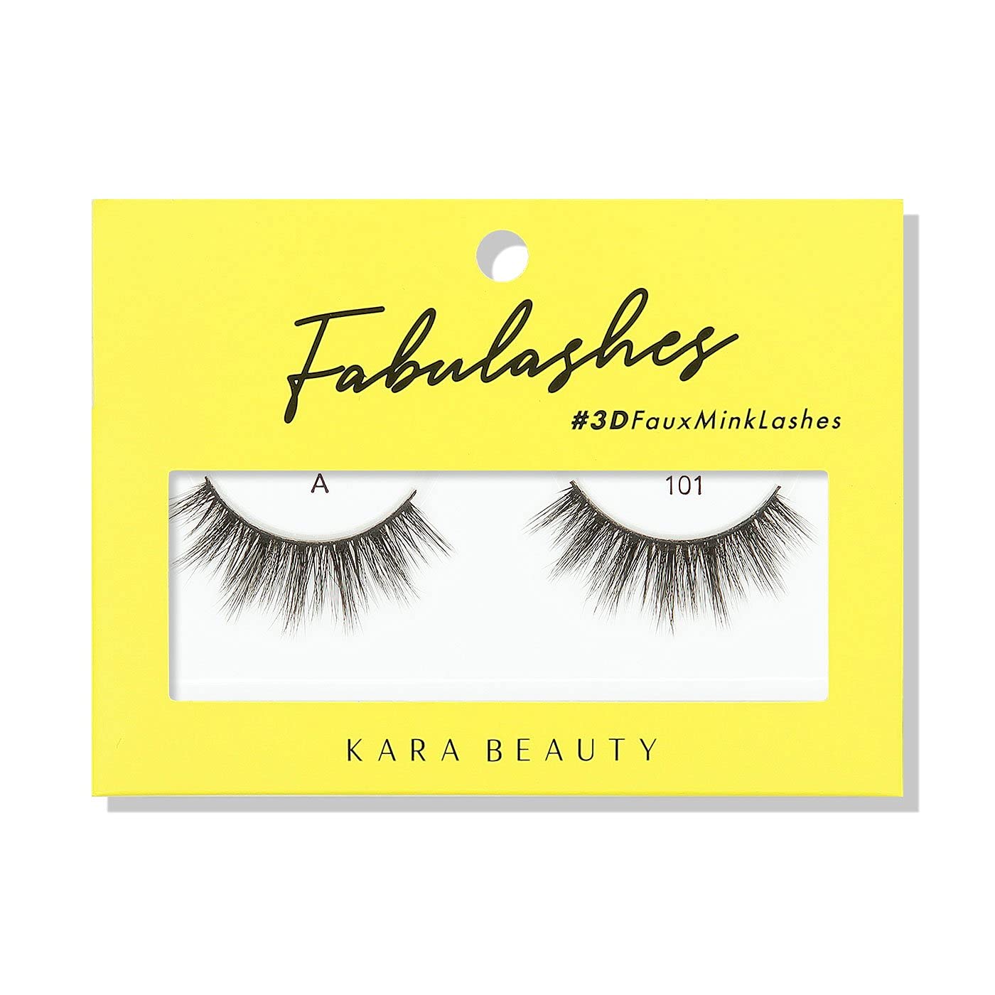Kara Beauty3D Faux Mink Strip Lashes – Reusable False Eyelashes – Lightweight, Beginner-Friendly Eye Lashes for Special Occasion, Wedding, Prom – Perfect for Natural Glam Lashes - Style A101