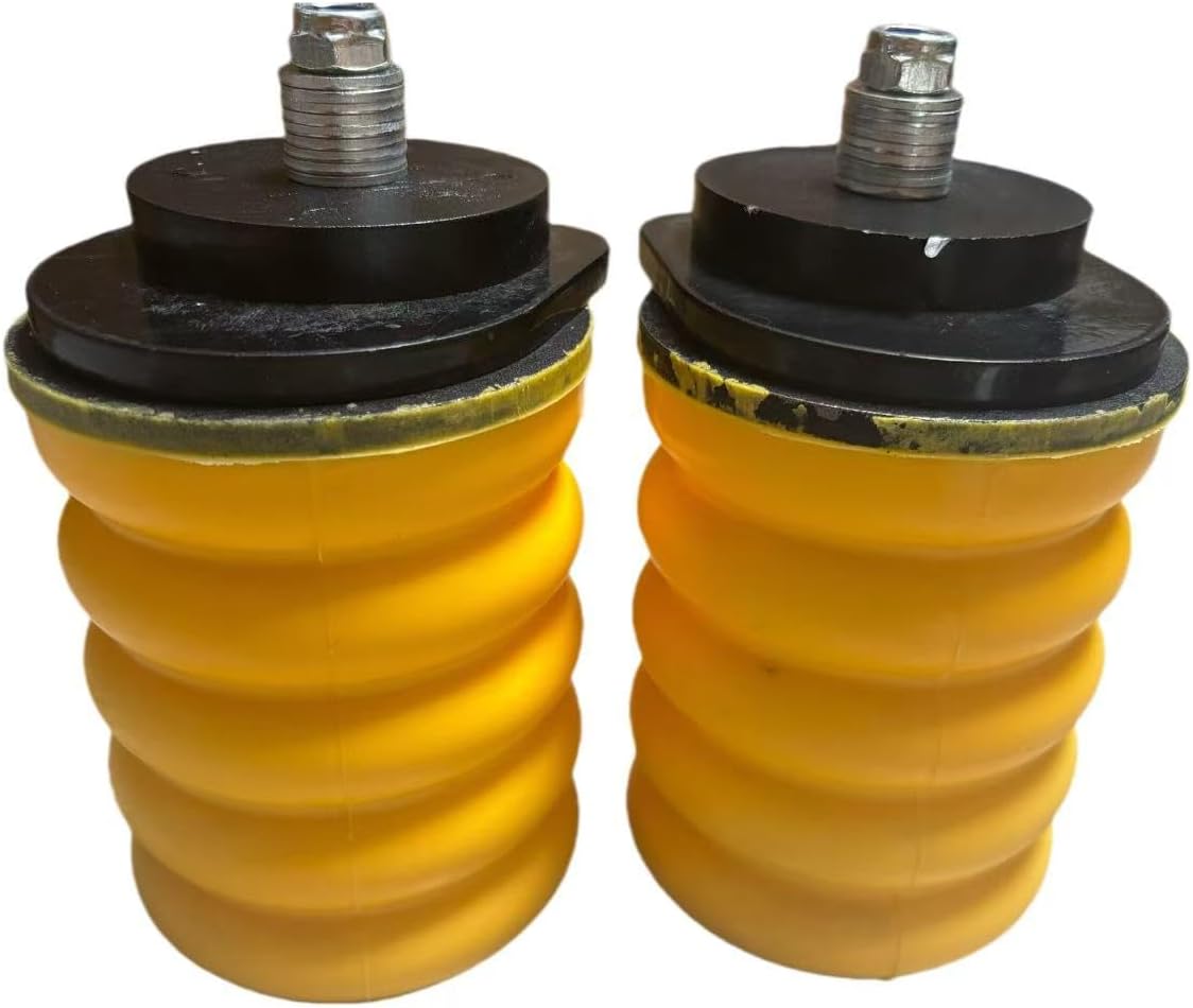SSR-209-54 Bump Stop & Helper Springs Kit Fits for GMC Sierra 1500 2005-2019/Chevrolet Silverado 1500 2006-2019 Set of 2 (Yellow, Left and Right)