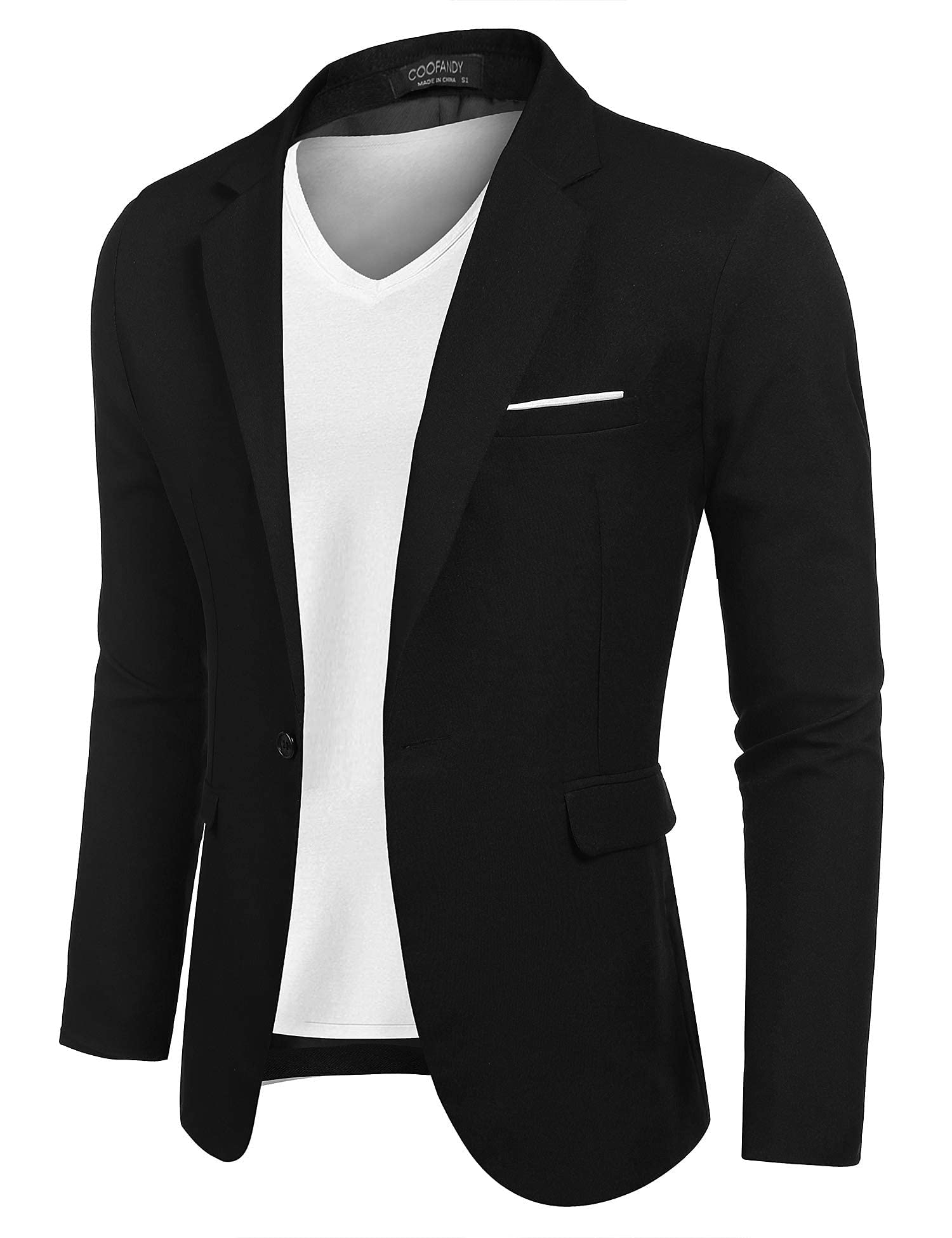 COOFANDYMen's Casual Sports Coats Lightweight Suit Blazer Jackets One Button Jacket Business