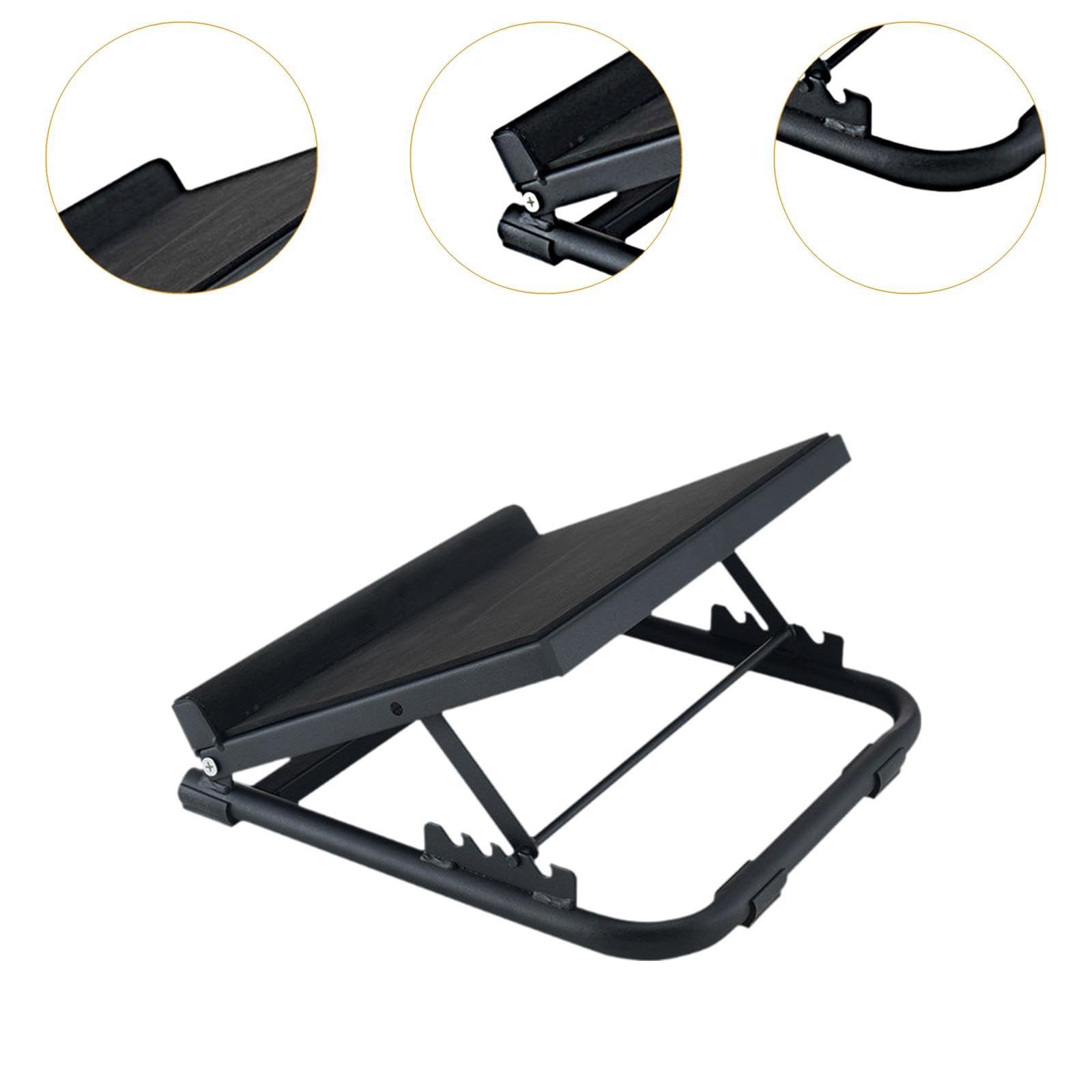 QSTDGVPW Slant Board Calf Stretcher Adjustable Height Stretch Board Squat Wedge for Exercise, Black