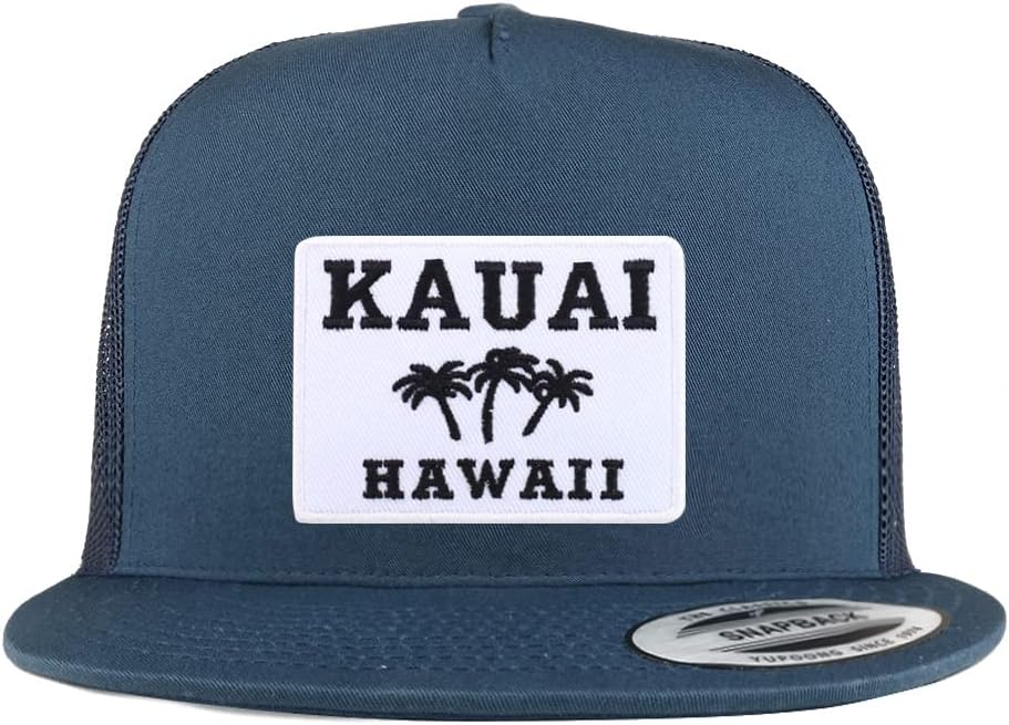 Trendy Apparel Shop Kauai Hawaii Patch 5 Panel Flatbill Baseball Cap
