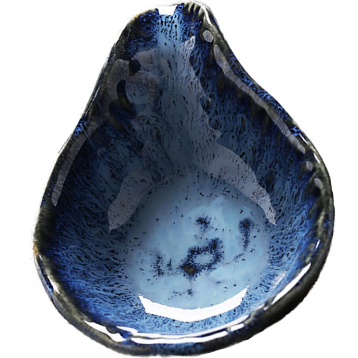 Plat d'apéritif en céramique bleue iplusmile 60ml pour sauce de table