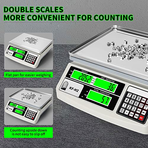 Meiya Industrial Counting Scale, High Precision Scale 30Kg/66Lb, 0.5G, Digital Accurate Scale For Counting Parts And Coins, Kg/G/Lb, Inventory Electronic Gram Scale (30Kg/66.14Lb, 0.5G/0.001Lb)… #TOP5