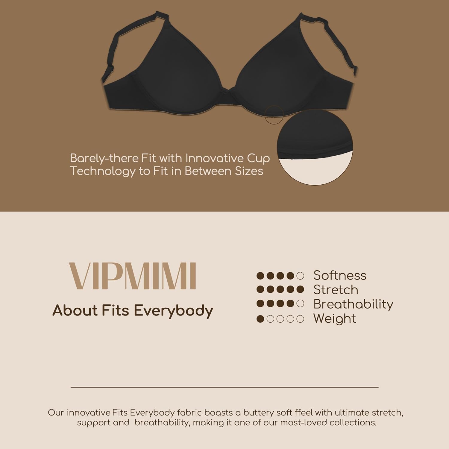 Skims Fits Everybody T-Shirt Bra thumbnail 4