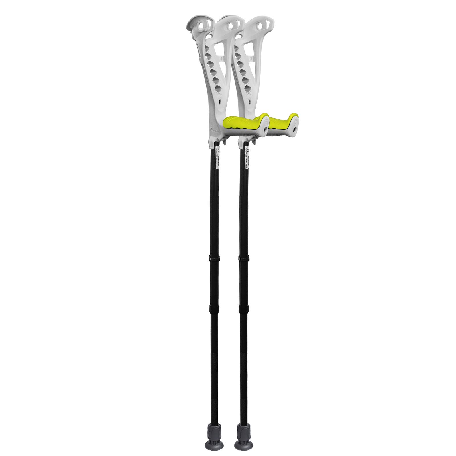 FDI Access Lot de 2 béquilles confortables en aluminium Blanc