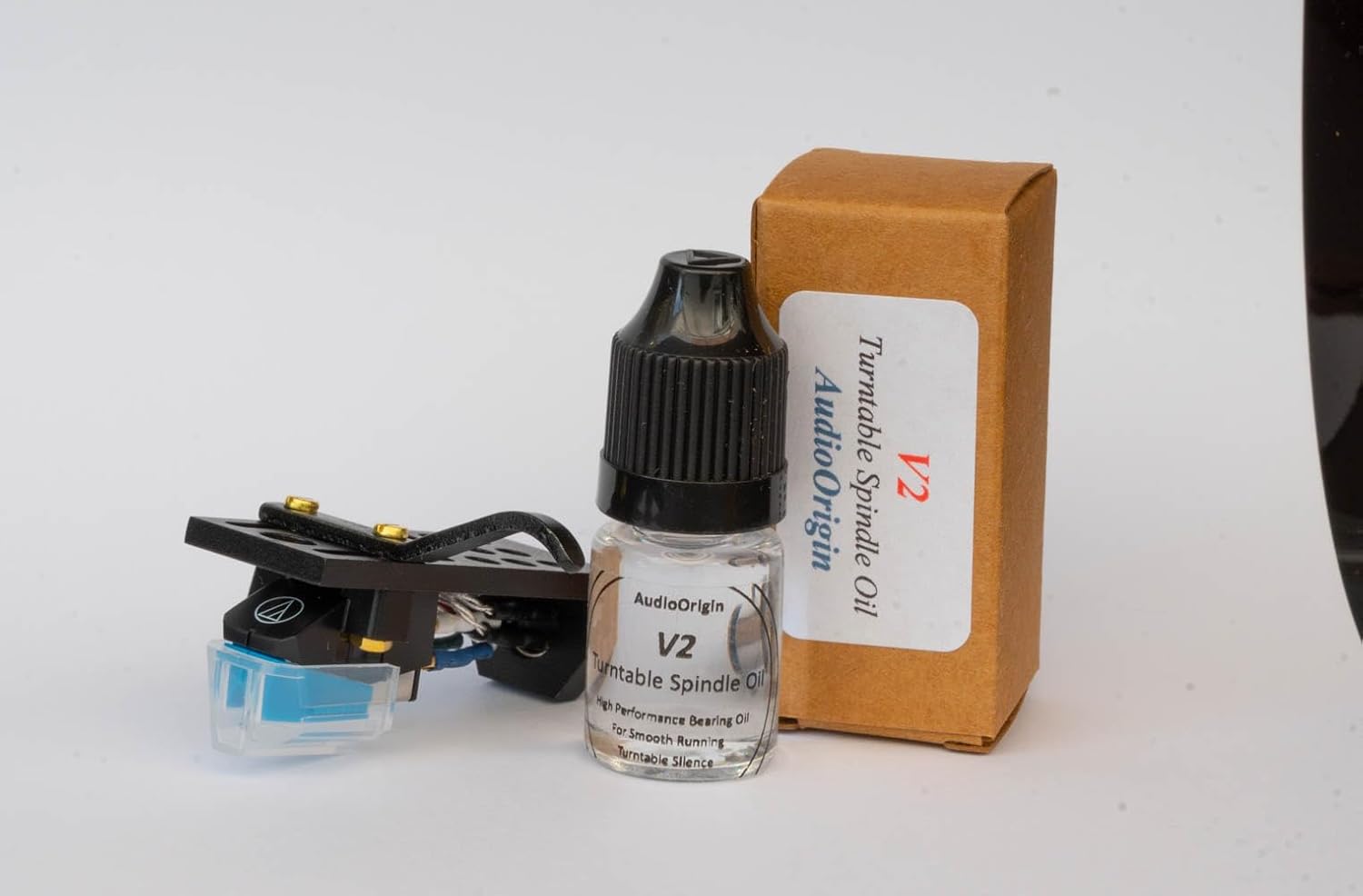 Black Headshell Cartridge Mount, Stylus, Needle, Oil Bundle fits Technics SL-B3, SL-B303, SL-1000, SL-1100, SL-120, SL-110, SL-1300, SL-1301, SL-1310, SL-1350, MADE IN ENGLAND